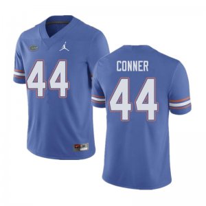 Men's Florida Gators #44 Garrett Conner NCAA Jordan Brand Blue Authentic Stitched College Football Jersey BBO5762GJ